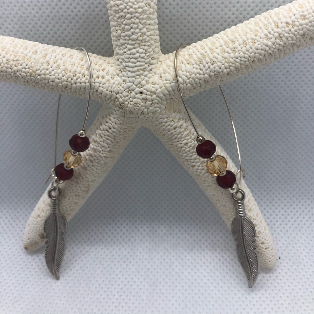 Florida State Feather Earrings
